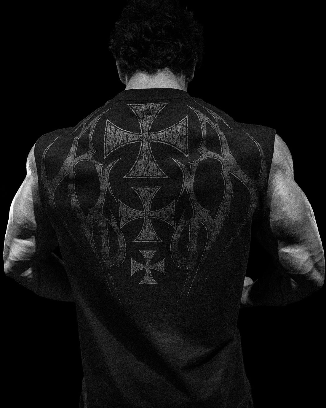 Armored Cut-off Tee [DARKNESS]