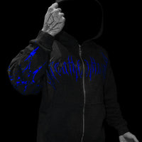 Deathkeeper Oversized Zip-up Hoodie [MOONLIGHT BLUE]