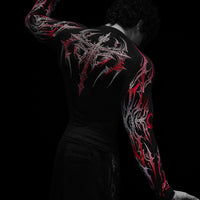 Void Tech™ Nightfall Longsleeve Compression [HEAVENLY RED]