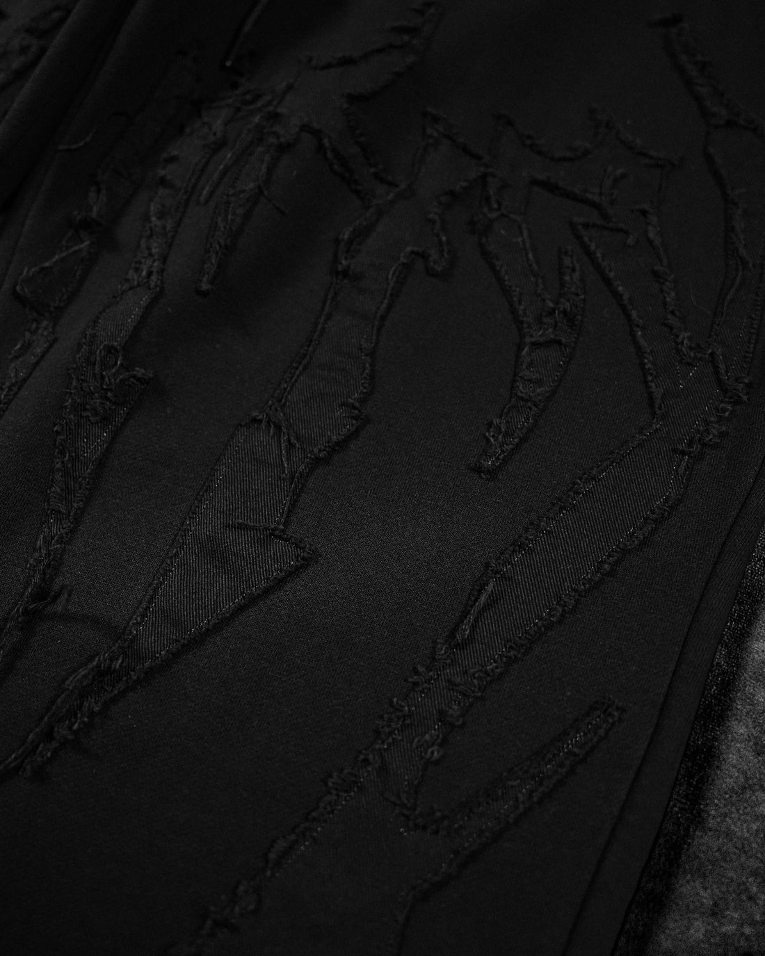 Destroyed Banana Shape sweatpants [DARKNESS]