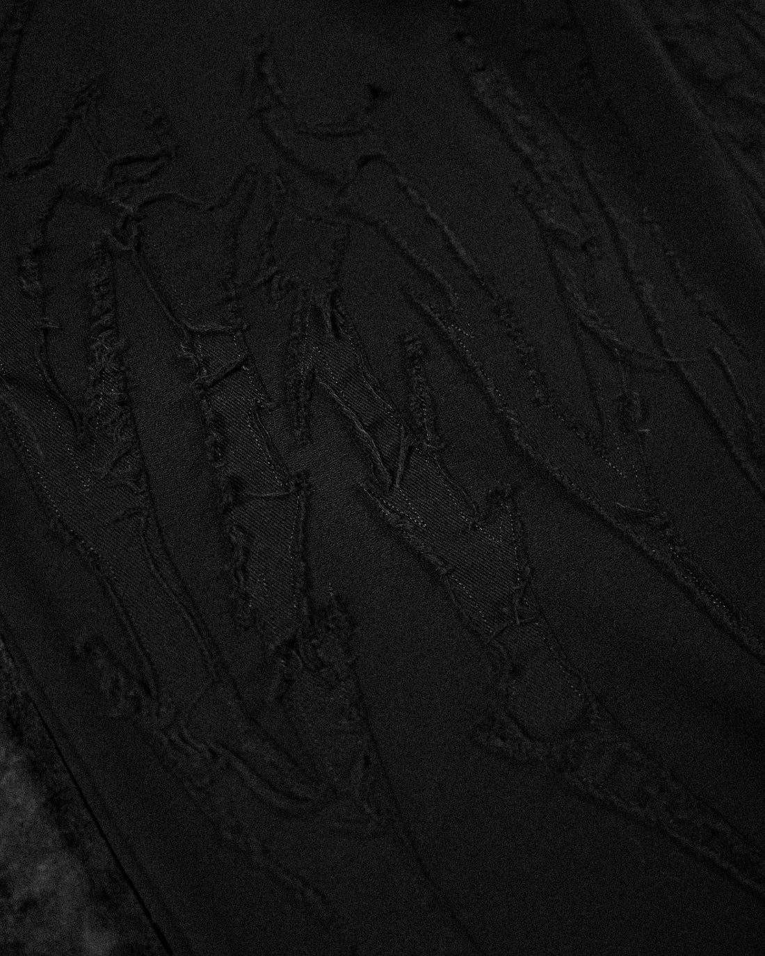 Destroyed Banana Shape sweatpants [DARKNESS]