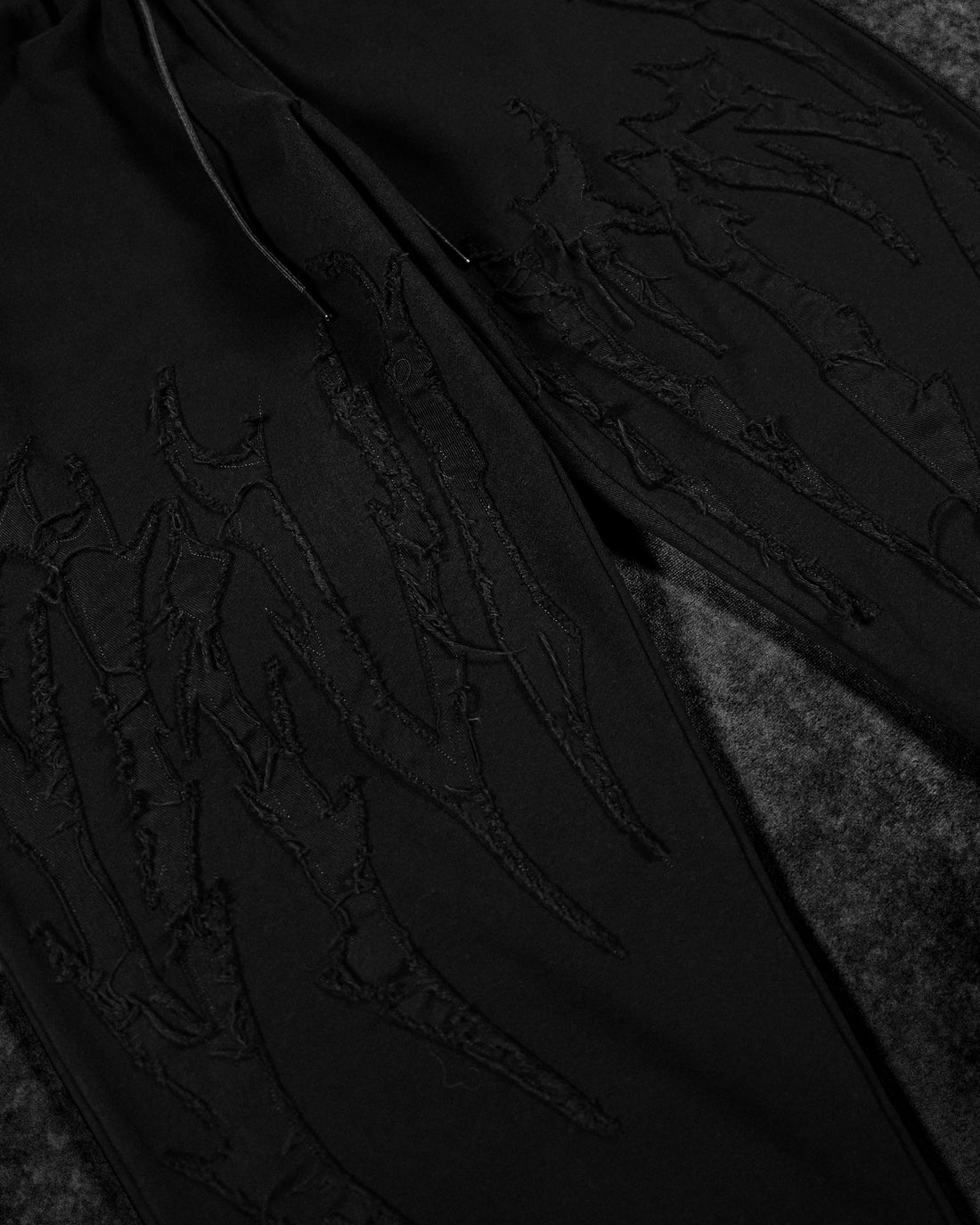 Destroyed Banana Shape sweatpants [DARKNESS]