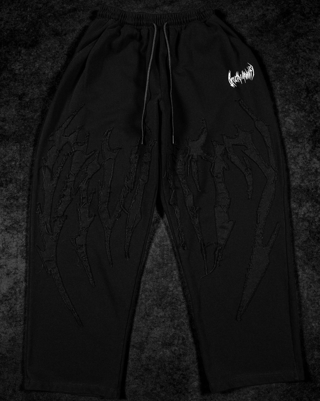 Destroyed Banana Shape sweatpants [DARKNESS]