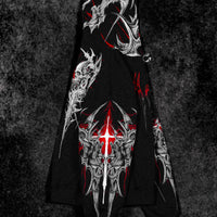 Death Blight Oversized Zip-Up Hoodie [HEAVENLY RED]