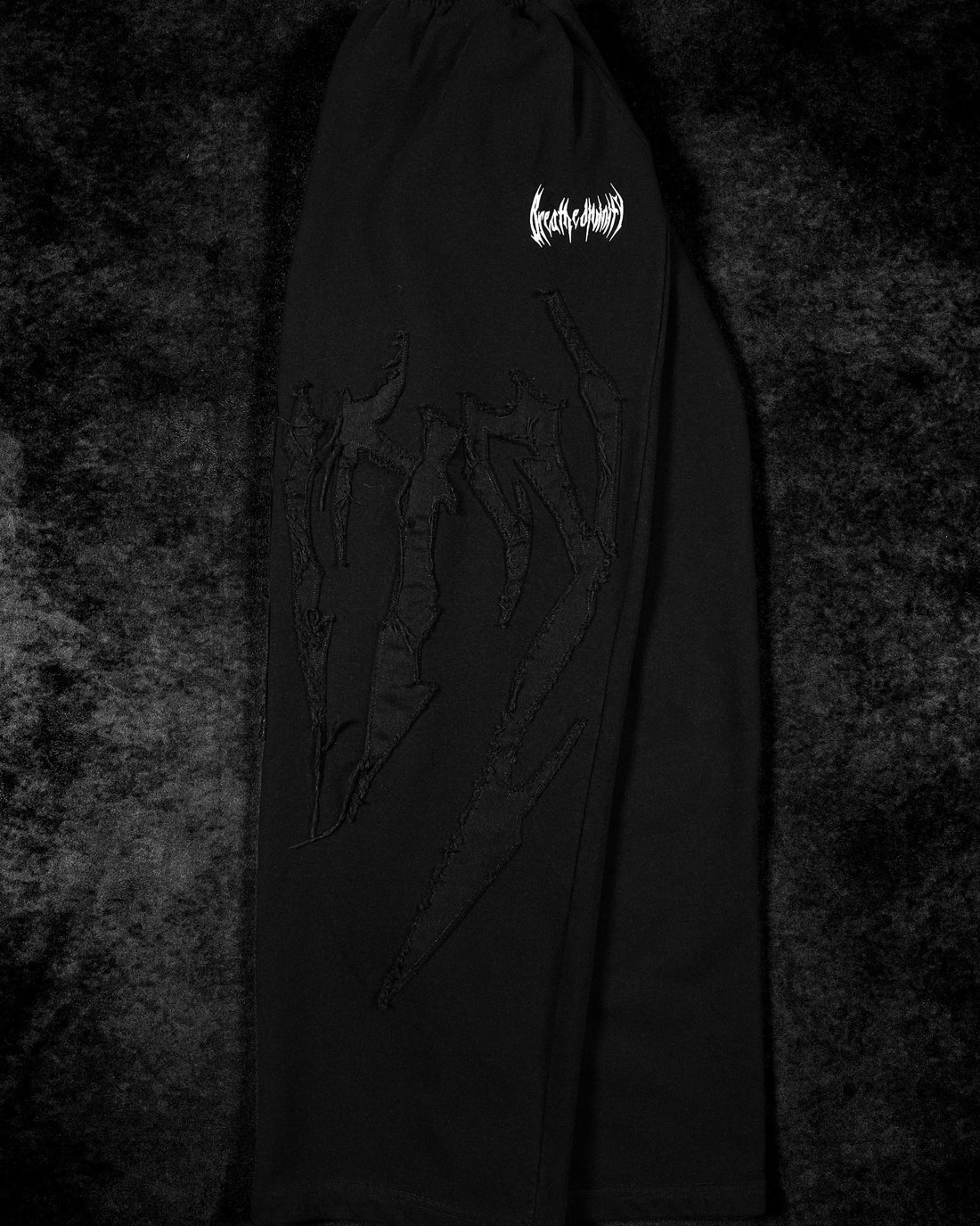 Destroyed Banana Shape sweatpants [DARKNESS]