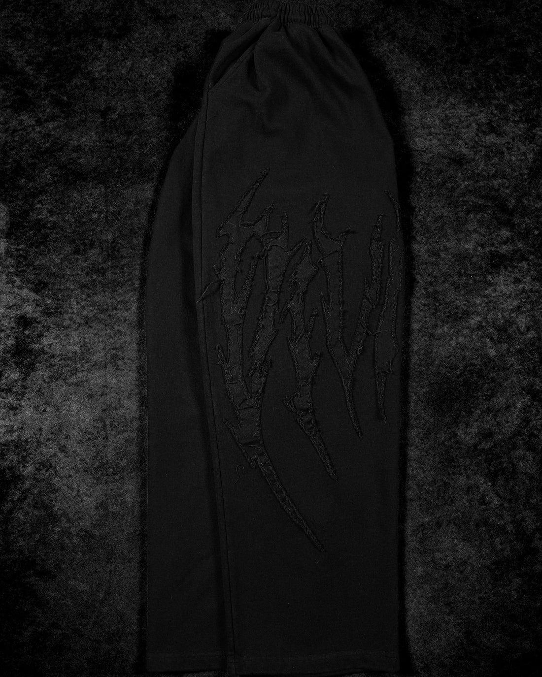 Destroyed Banana Shape sweatpants [DARKNESS]