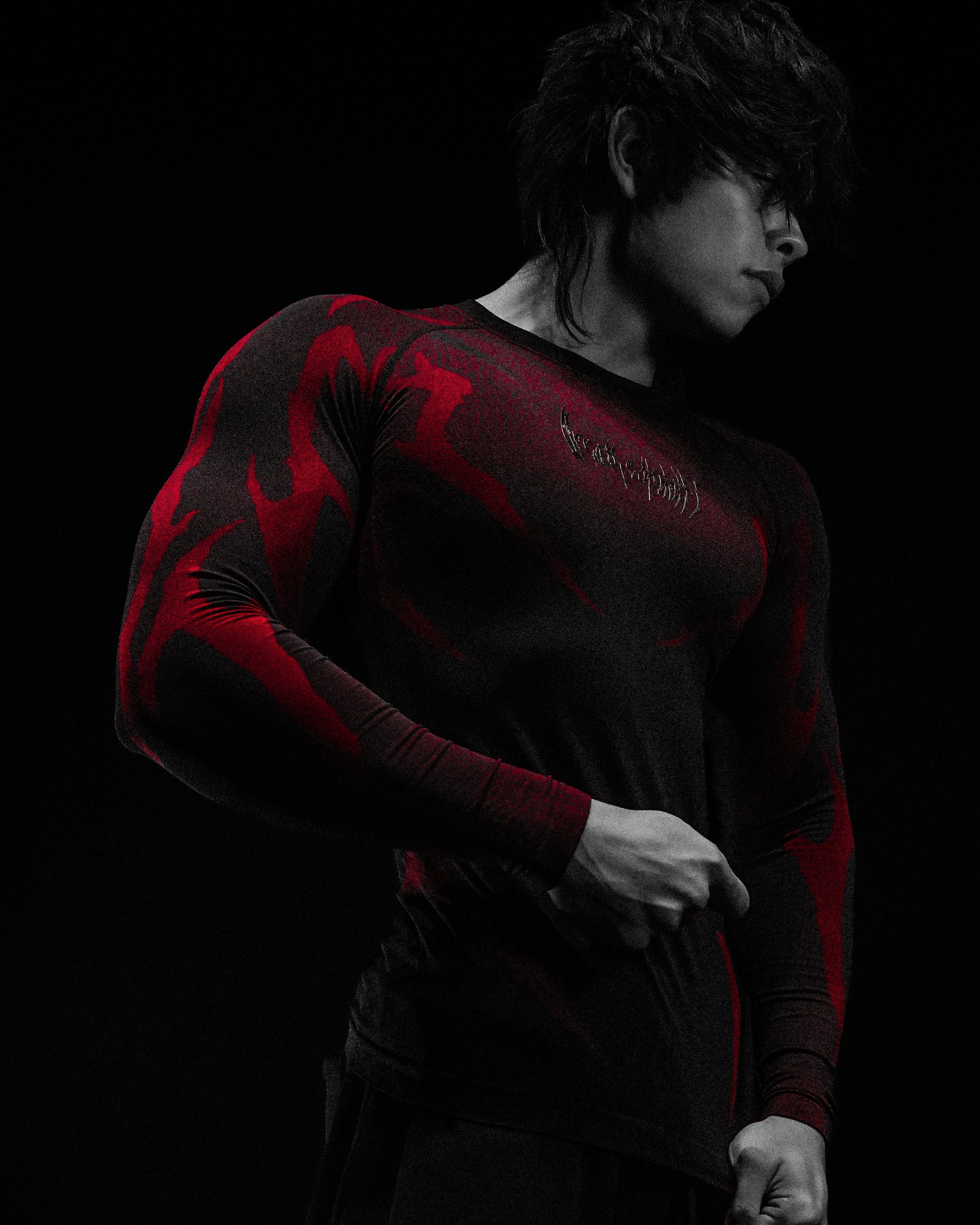 Void Tech™ Infernal longsleeve Compression [INFERNO] | Breathedivinity