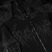 Death Blight Oversized Zip-Up Hoodie [DARKNESS]