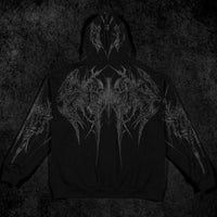 Death Blight Oversized Zip-Up Hoodie [DARKNESS]