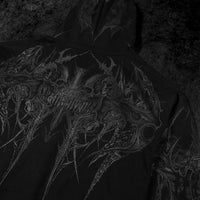 Death Blight Oversized Zip-Up Hoodie [DARKNESS]