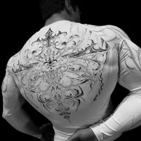 Mens Void Tech™ Fallen Knight longsleeve Compression [DIVINE WHITE]