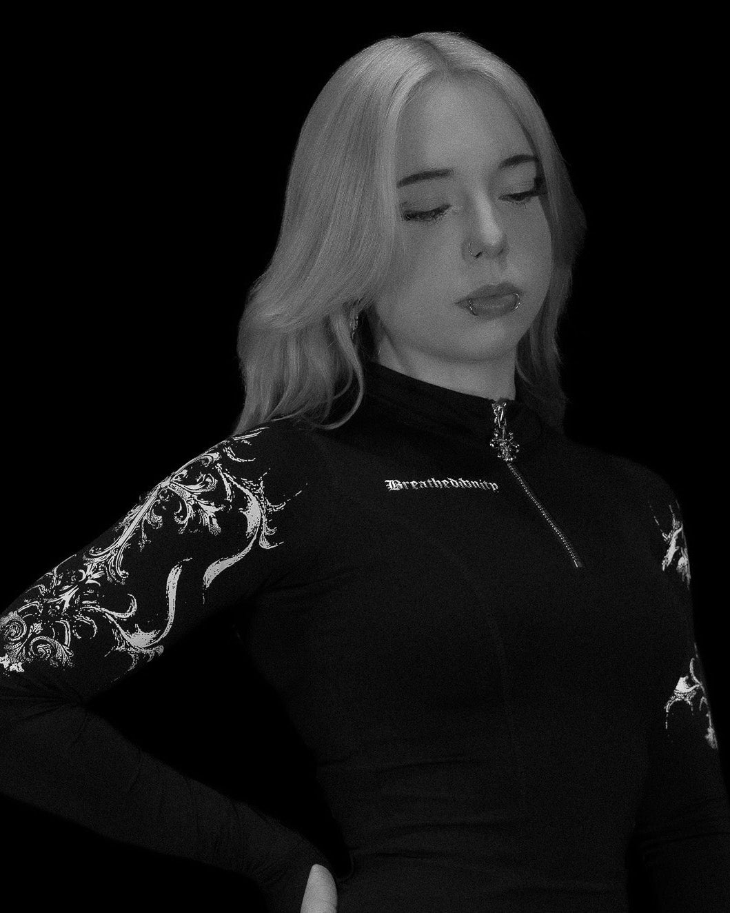 Women's Void Tech™ Regalia long sleeve Quarter zip [VOID BLACK]