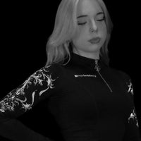 Women's Void Tech™ Regalia long sleeve Quarter zip [VOID BLACK]