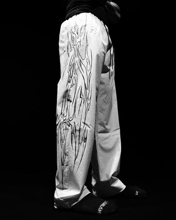 Dark Shadow Uncuffed Trackpants [DIVINE WHITE]