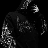 Deathblade Oversized pullover hoodie [VOID BLACK]