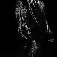 Evangelion Oversized Longsleeve T-shirt [VOID BLACK]