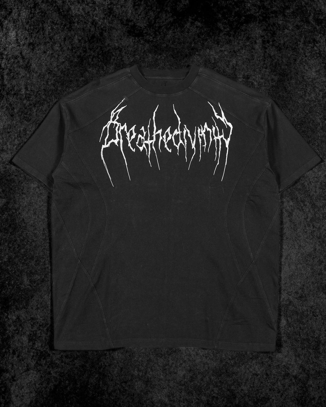 Abstract Oversized Simple T-shirt [SMOKE]