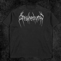 Abstract Oversized Simple T-shirt [SMOKE]