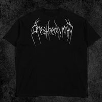Abstract Oversized Simple T-shirt [VOID BLACK]
