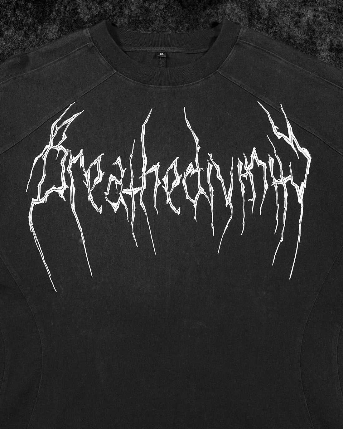 Abstract Oversized Simple T-shirt [SMOKE]