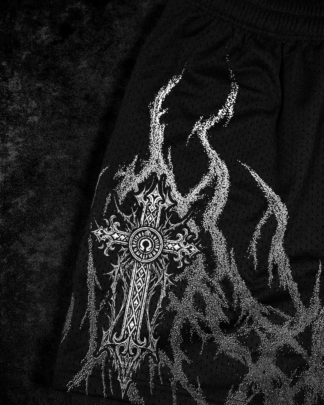Eternal Flame Bodybuilding Mesh shorts [VOID BLACK]