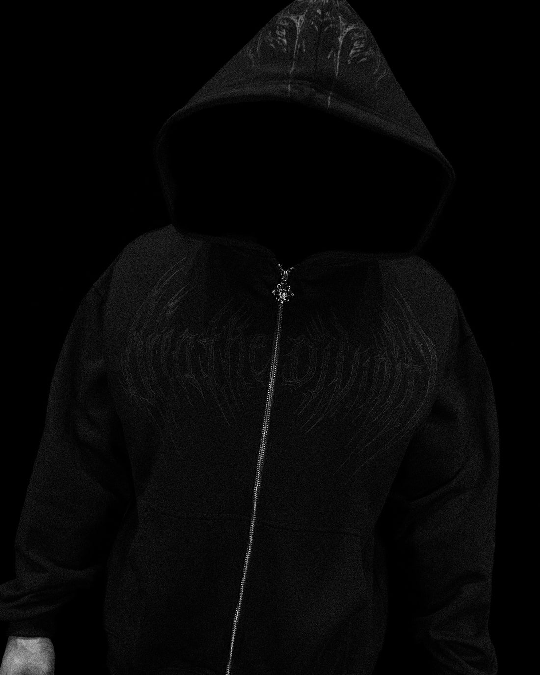 Berserker Oversized Zip-up Hoodie [DARKNESS]