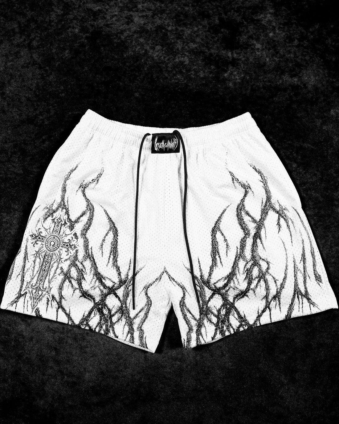 Eternal Flame Bodybuilding Mesh shorts [DIVINE WHITE]