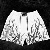 Eternal Flame Bodybuilding Mesh shorts [DIVINE WHITE]