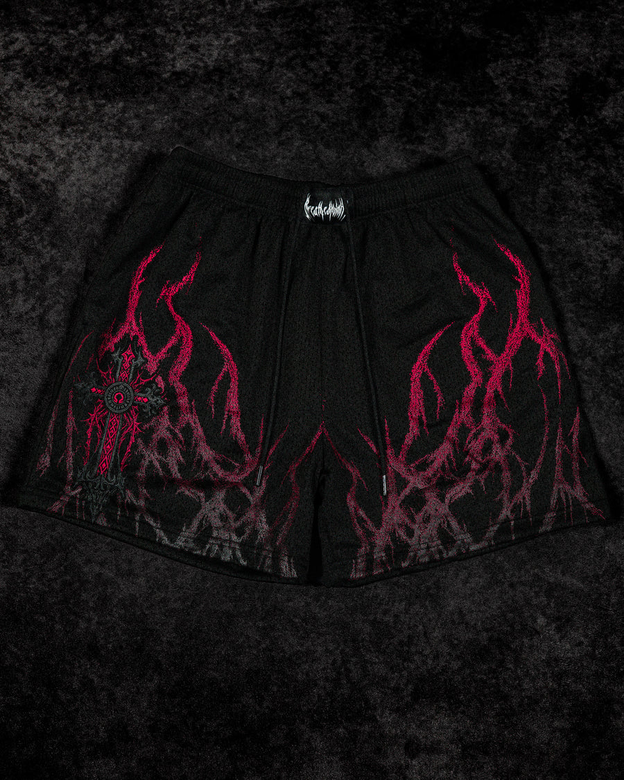 Eternal Flame Bodybuilding Mesh shorts [NIGHTMARE]