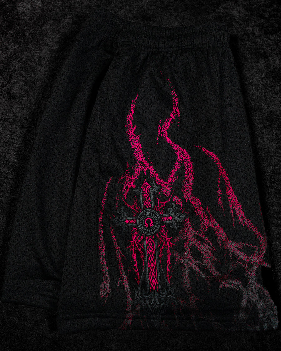 Eternal Flame Bodybuilding Mesh shorts [NIGHTMARE]