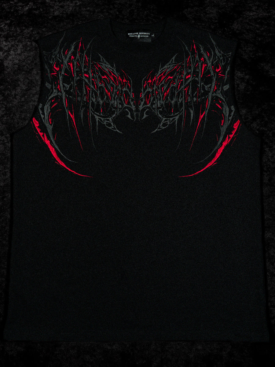 Dark Forge Oversized Cutoff Tee [NIGHTMARE]