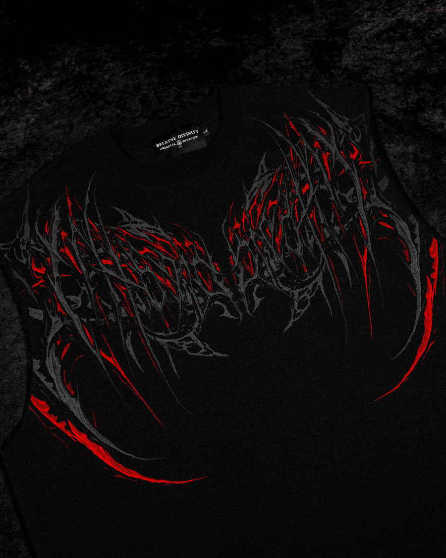 Dark Forge Oversized Cutoff Tee [NIGHTMARE]