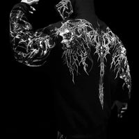 Deathblade Oversized pullover hoodie [VOID BLACK]