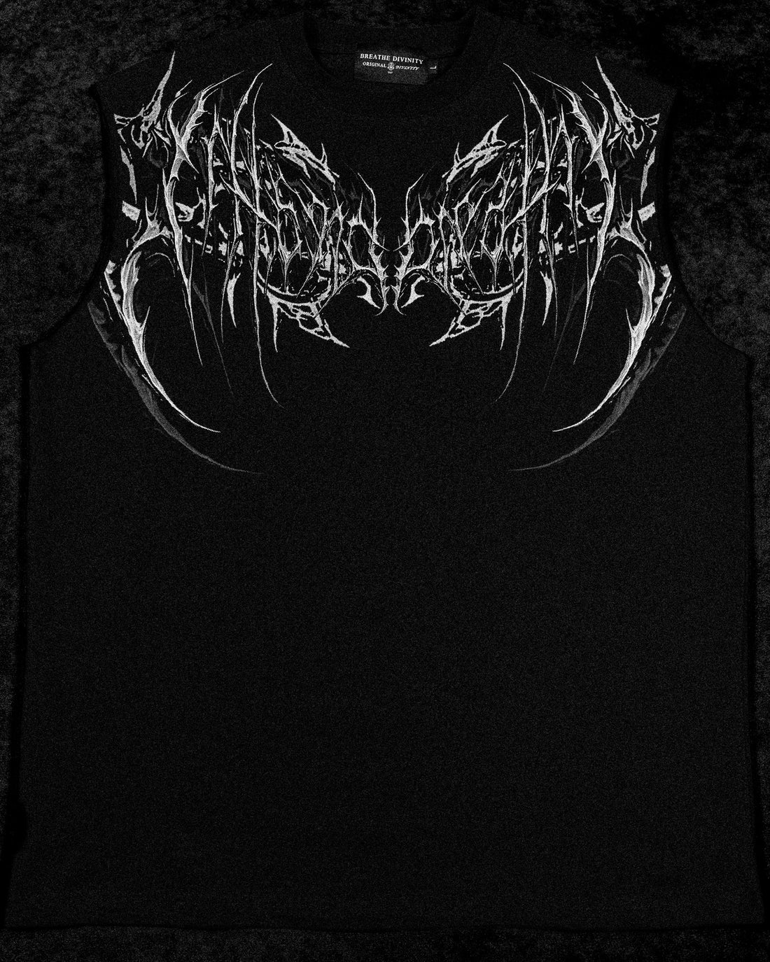Dark Forge Oversized Cutoff Tee [VOID BLACK]