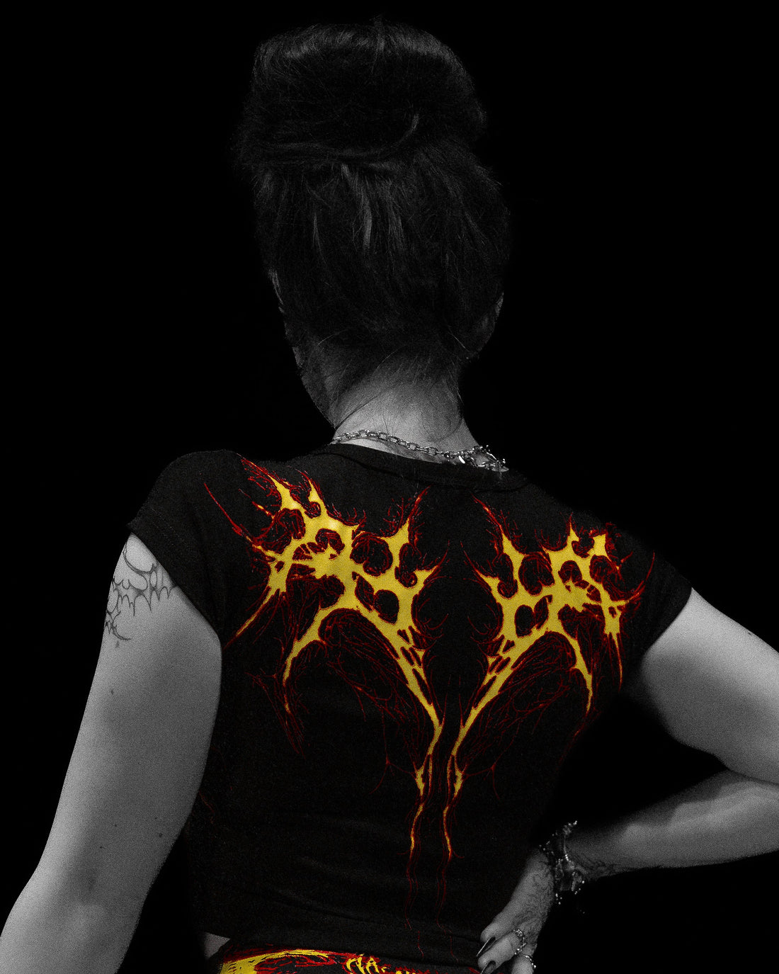 Womens Voltage Cropped Baby Tee [INFERNO]