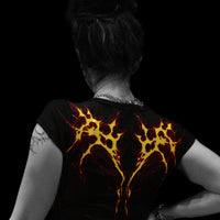 Womens Voltage Cropped Baby Tee [INFERNO]