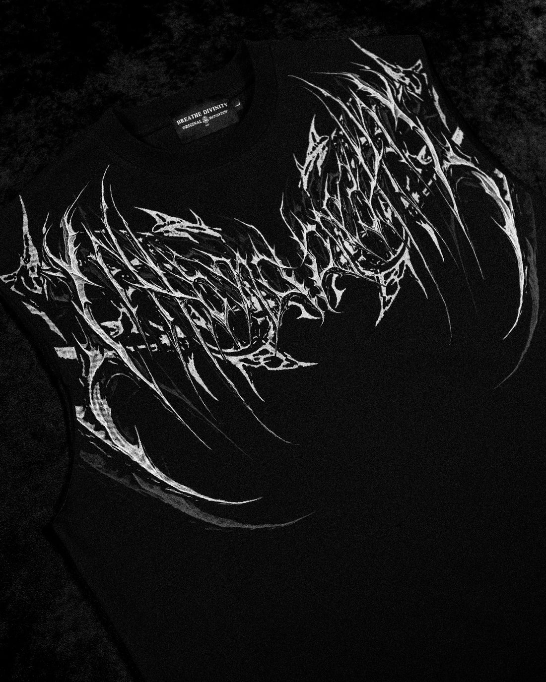 Dark Forge Oversized Cutoff Tee [VOID BLACK]