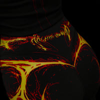 Womens Void Tech™ Voltage Flare Leggings [INFERNO]