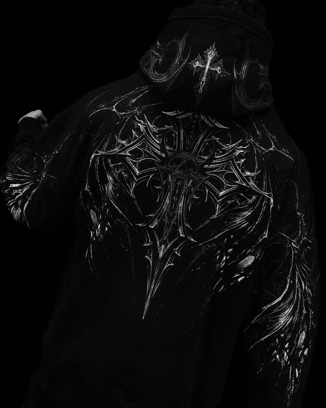 Nightfall Oversized Pullover Hoodie [VOID BLACK]
