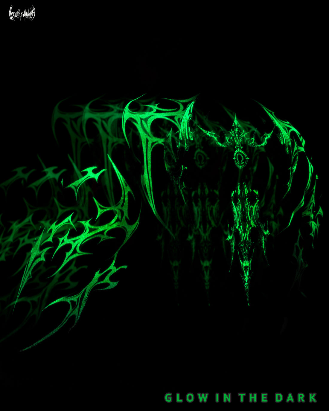 Immortality Oversized Zip-Up Hoodie [GLOW IN THE DARK]