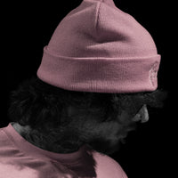 Essential Embroidery Cuff Beanie [HEAVENLY PINK]