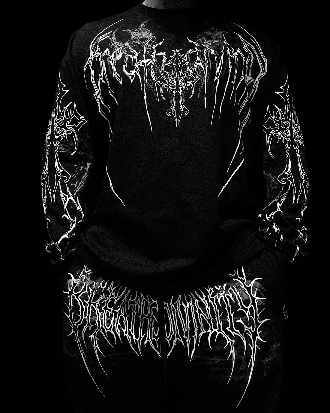 Evangelion Oversized Longsleeve T-shirt [VOID BLACK]