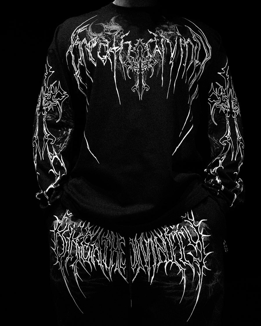 Evangelion Oversized Longsleeve T-shirt [VOID BLACK]