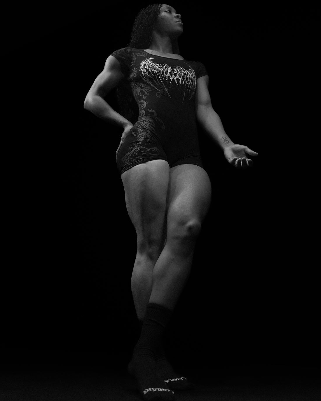 Womens Void Tech™ Boneveil Open Back Bodysuit [VOID BLACK]