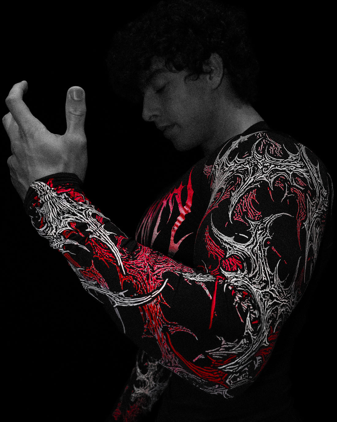 Void Tech™ Infernal longsleeve Compression [HEAVENLY RED]