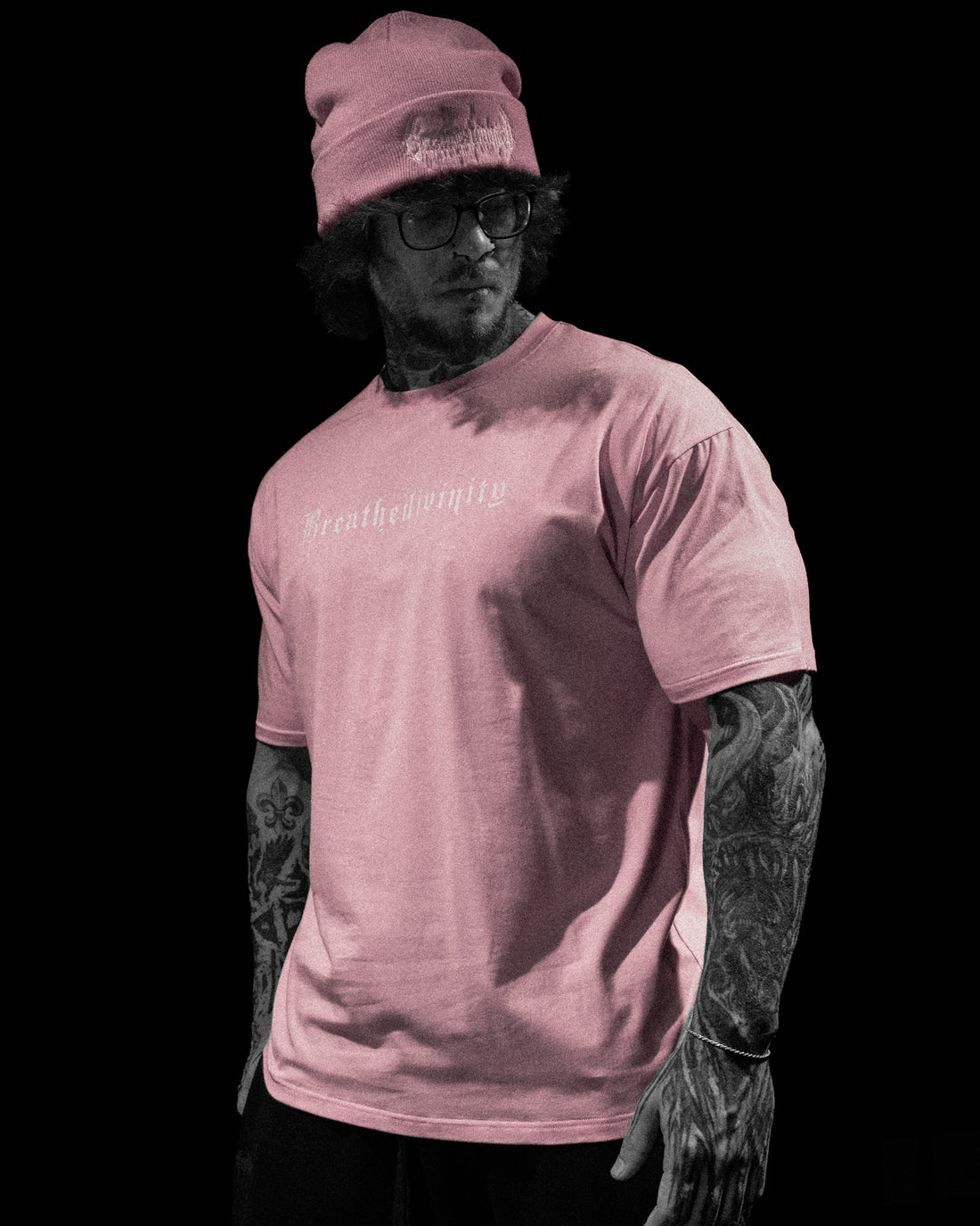Essential Embroidery Cuff Beanie [HEAVENLY PINK]
