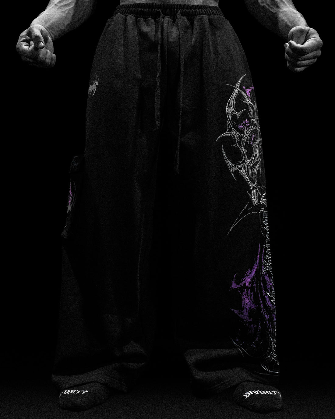 Death-Script Oversized Uncuffed Cargos [DUSK]