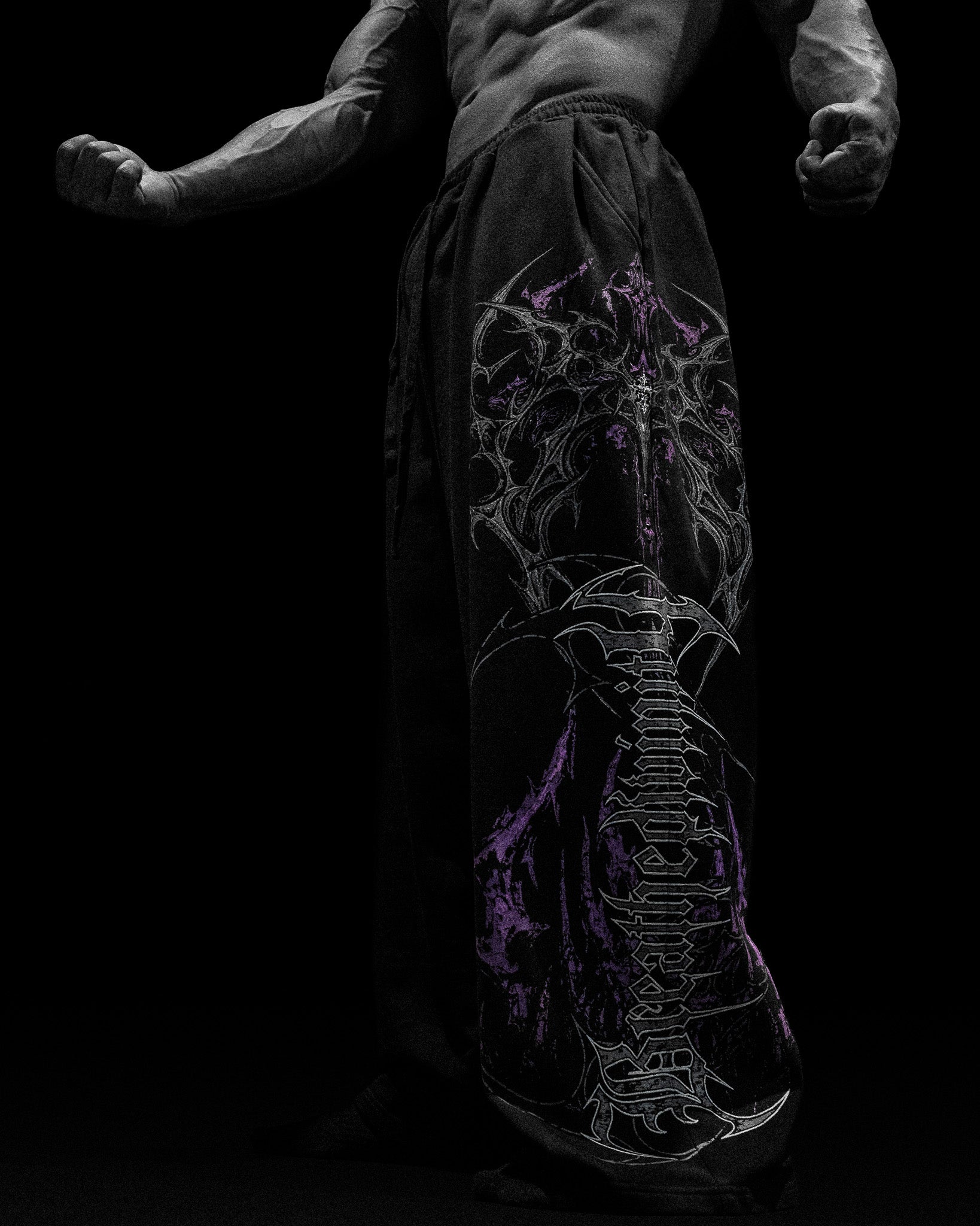 Death-Script Oversized Uncuffed Cargos [DUSK] – Breathedivinity