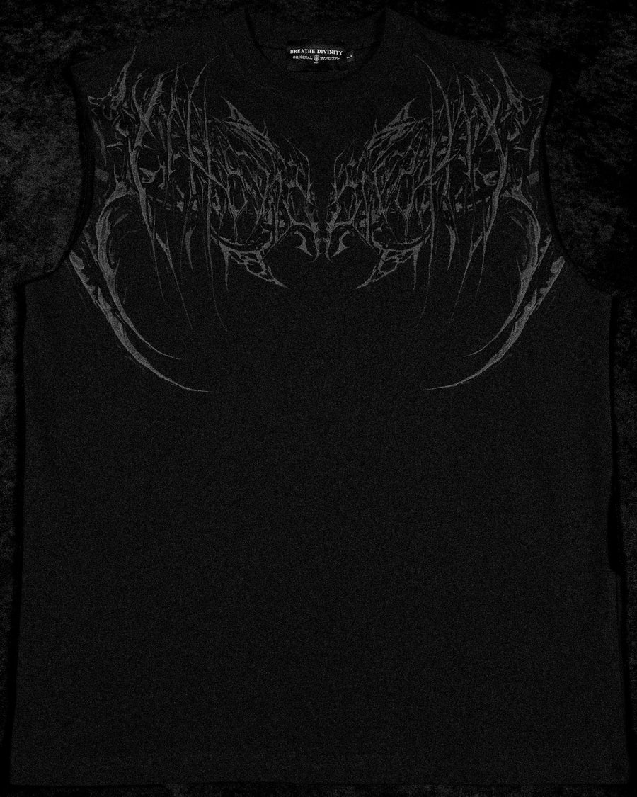 Dark Forge Oversized Cutoff Tee [DARKNESS]