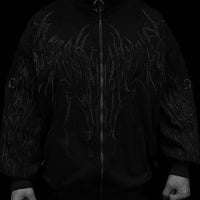 Obsidian Oversized Zip-up Jacket [DARKNESS]